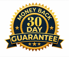 30 day money back guarantee
